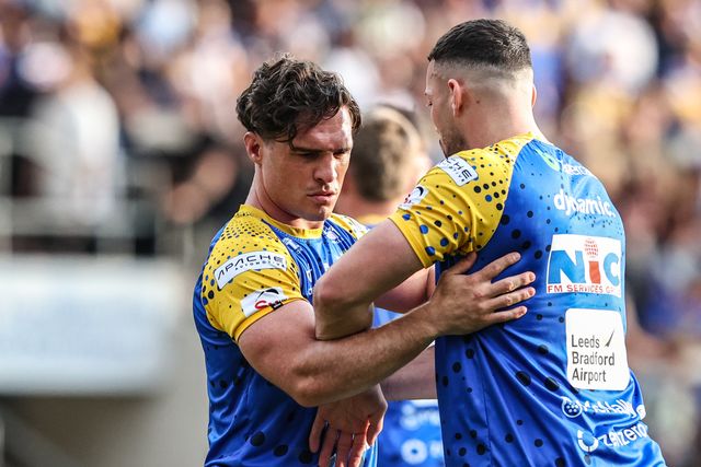 Brodie Croft of Leeds Rhinos during pre-game warm up during the Betfred Super League round 19 match Leeds Rhinos vs Salford Red Devils at Headingley Stadium, Leeds, United Kingdom, 18th July 2025

(Photo by Alfie Cosgrove/News Images)
