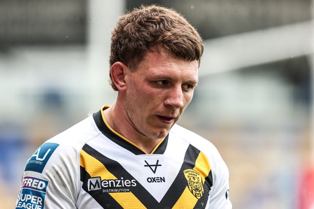 Jordan Lane of Castleford Tigers during the Betfred Super League round 12 match York Knights vs Castleford Tigers at LNER Community Stadium, York, United Kingdom on 16 May 2026

(Photo by Alfie Cosgrove/News Images)