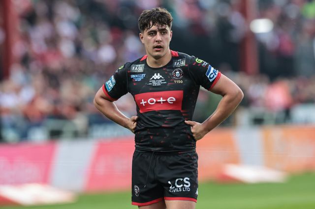George O'Loughlin of Wigan Warriors during the Betfred Super League round 12 match Hull KR vs Wigan Warriors at Sewell Group Craven Park, Hull, United Kingdom on 21 May 2026

(Photo by Mark Cosgrove/News Images)