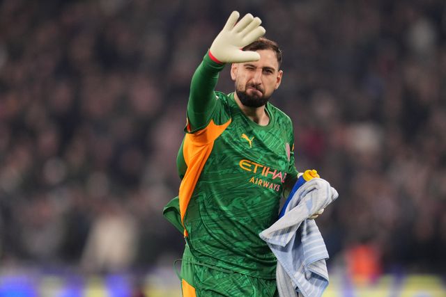 Manchester City goalkeeper Gianluigi Donnarumma during the Premier League match West Ham United vs Manchester City at London Stadium, London, United Kingdom on 14 March 2026

(Photo by Harvey Murphy/News Images)