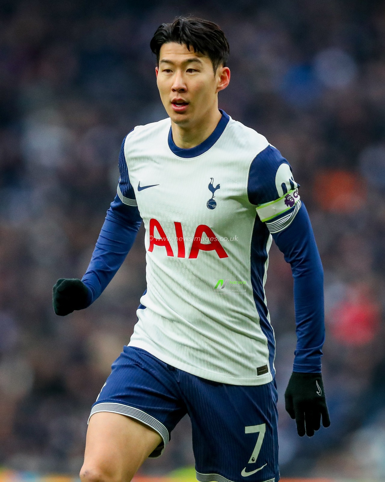 Heung-min Son of Tottenham Hotspur in action during the Premier League match Tottenham Hotspur vs Newcastle United at Tottenham Hotspur Stadium, London, United Kingdom, 4th January 2025

(Photo by Izzy Poles/News Images)