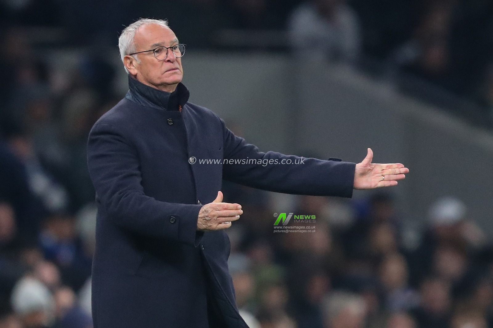 Claudio Ranieri manager of Roma reacts in the technical area during the UEFA Europa League - League Stage match Tottenham Hotspur vs A.S. Roma at Tottenham Hotspur Stadium, London, United Kingdom, 28th November 2024

(Photo by Gareth Evans/News Images)