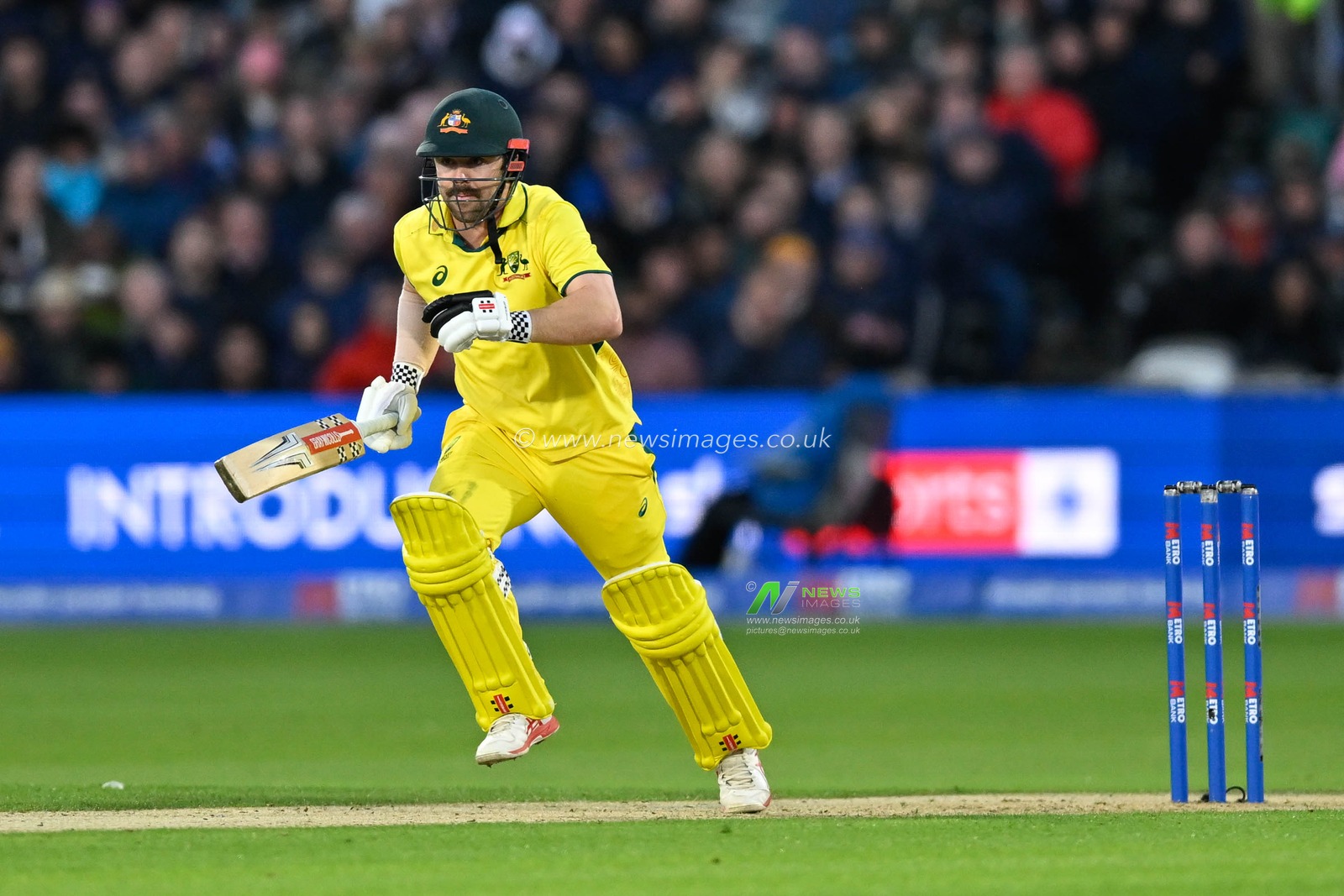 Travis HEAD of Australia run during the Third Metro Bank One Day International England v Australia at Lords, London, United Kingdom, 27th September 2024

(Photo by Mark Dunn/News Images)