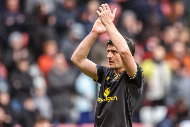 Harry Maguire of Manchester United applauds the fans after the game during the Premier League match Sunderland vs Manchester United at Stadium Of Light, Sunderland, United Kingdom on 09 May 2026

(Photo by Alfie Cosgrove/News Images)