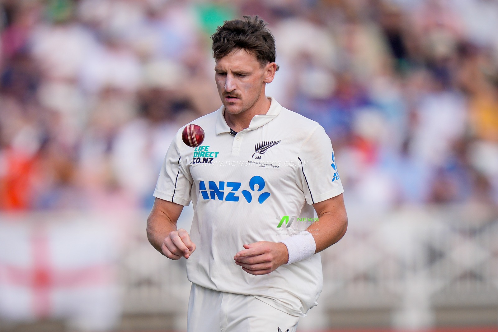 Nathan Smith of New Zealand during the 3rd Rothesay Test Match Day 4 match England vs New Zealand at Trent Bridge, Nottingham, United Kingdom on 28 June 2026

(Photo by Maynard Manyowa/News Images)