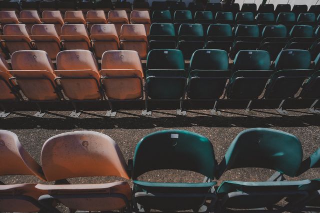 A general view of the seats at the ground before star of play during Leicestershire County Cricket Club vs Nottinghamshire County Cricket Club in Country Cricket Division One Day 1 at Grace Road, Leicester, United Kingdom on 01 May 2026

(Photo by Maynard Manyowa/News Images)