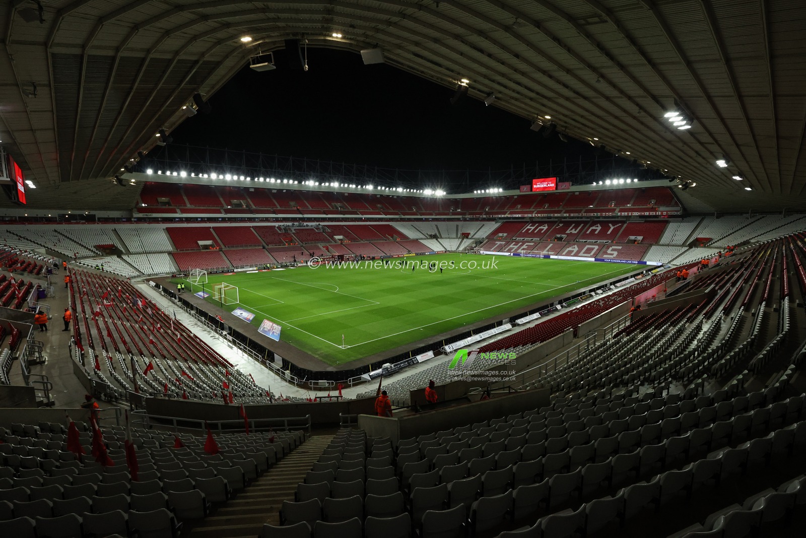 A general view of the Stadium Of Light during the Sky Bet Championship match Sunderland vs Luton Town at Stadium Of Light, Sunderland, United Kingdom, 12th February 2025

(Photo by Alfie Cosgrove/News Images)