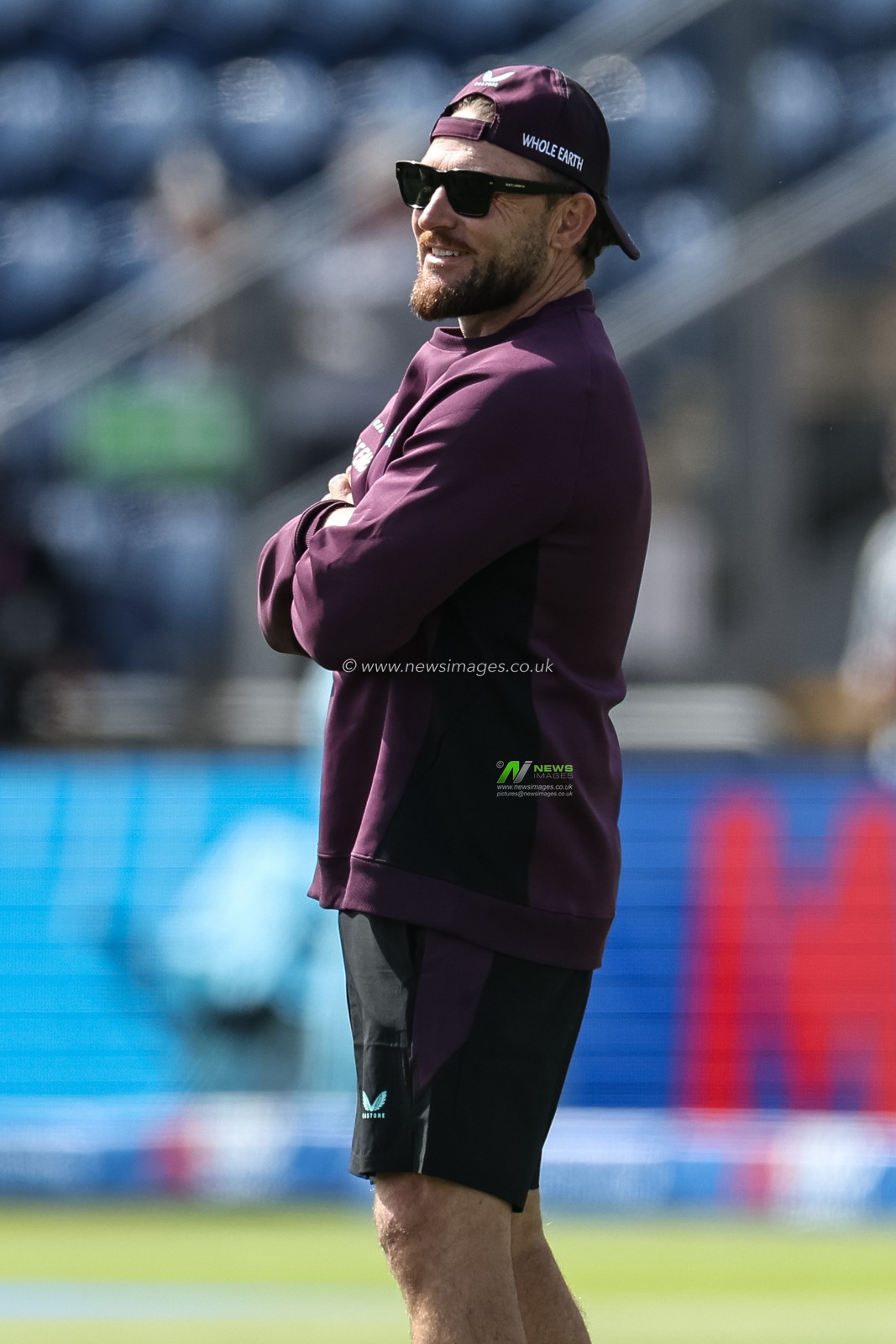 Brendon McCullum head coach of England during the 2nd Metro Bank ODI England v West Indies at Sophia Gardens Cricket Ground, Cardiff, United Kingdom, 1st June 2025

(Photo by Mark Cosgrove/News Images)