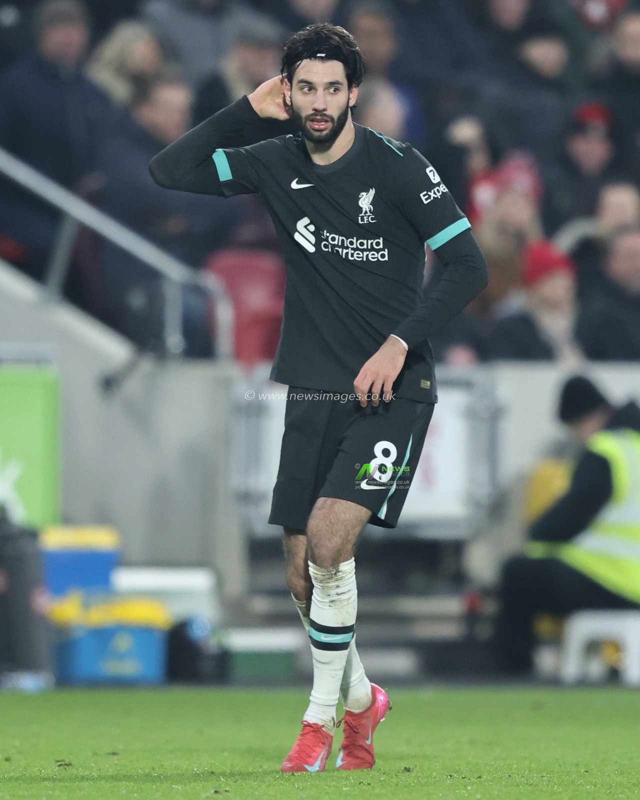 Dominik Szoboszlai of Liverpool during the Premier League match Brentford vs Liverpool at The Gtech Community Stadium, London, United Kingdom, 18th January 2025

(Photo by Alfie Cosgrove/News Images)