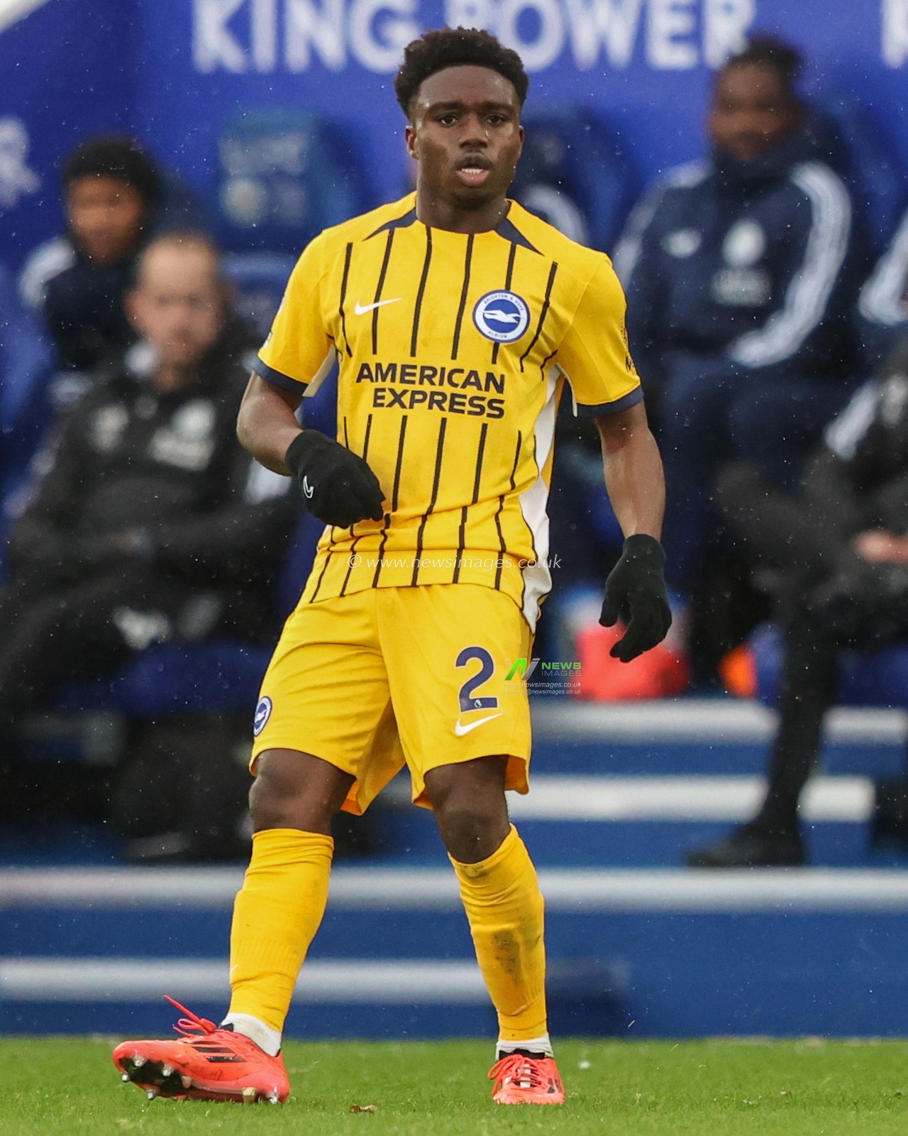 Tariq Lamptey of Brighton & Hove Albion during the Premier League match Leicester City vs Brighton and Hove Albion at King Power Stadium, Leicester, United Kingdom, 8th December 2024

(Photo by Alfie Cosgrove/News Images)