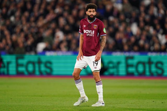 Pablo of West Ham United during the Premier League match West Ham United vs Wolverhampton Wanderers at London Stadium, London, United Kingdom on 10 April 2026

(Photo by Harvey Murphy/News Images)