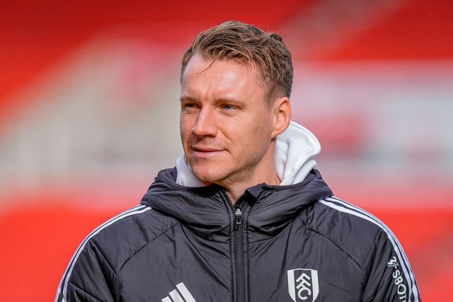 Fulham goalkeeper Bernd Leno inspects the pitch prior to kick off during the Emirates FA Cup 4th Round  match Stoke City vs Fulham at Bet365 Stadium, Stoke On Trent, United Kingdom on 15 February 2026

(Photo by Maynard Manyowa/News Images)