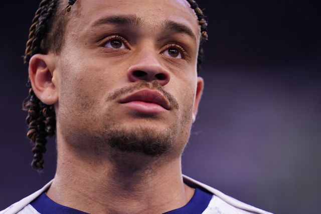 Xavi Simons of Tottenham Hotspur ahead of the Premier League match Tottenham Hotspur vs Brighton & Hove Albion at Tottenham Hotspur Stadium, London, United Kingdom on 18 April 2026

(Photo by Harvey Murphy/News Images)