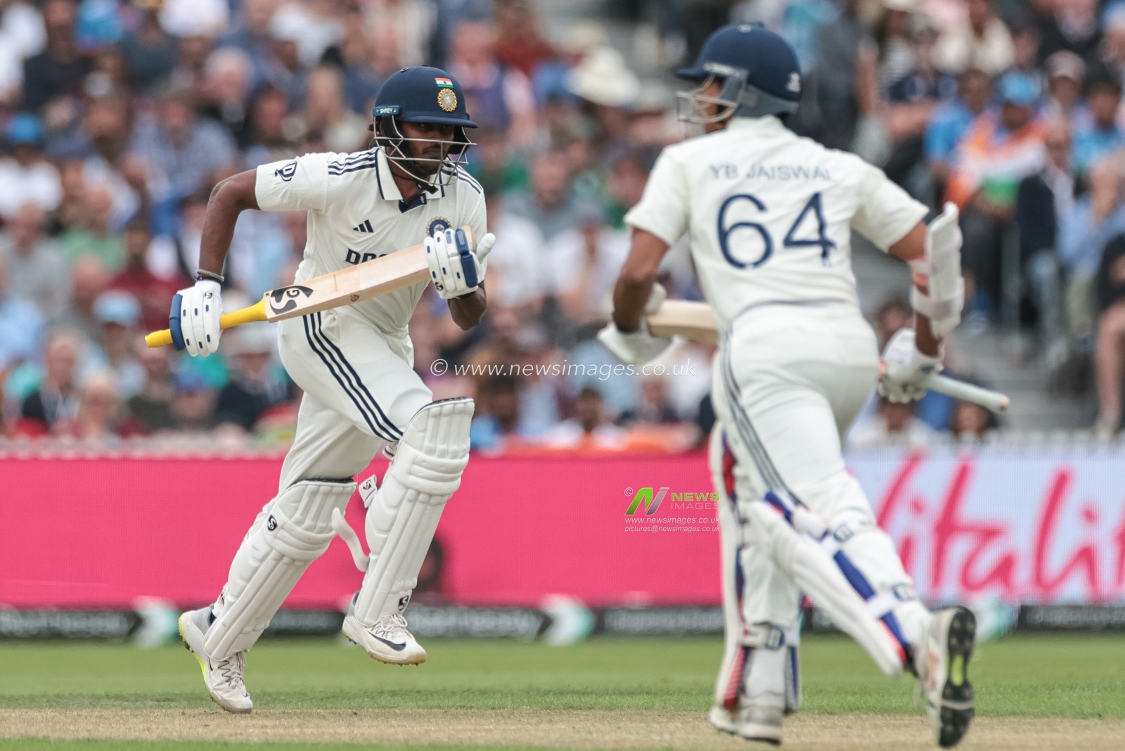 Sai Sudharsan of India makes two runs during the 4th Rothesay Test Match match Day 1 England vs India at Old Trafford Cricket Ground, Manchester, United Kingdom, 22nd July 2025

(Photo by Mark Cosgrove/News Images)