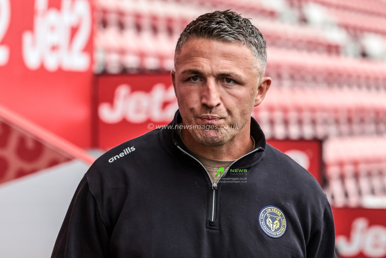 Sam Burgess manager of Warrington during the Betfred Super League round 20 match Leigh Leopards vs Warrington Wolves at Leigh Sports Village, Leigh, United Kingdom on 25 July 2026

(Photo by Alfie Cosgrove/News Images)