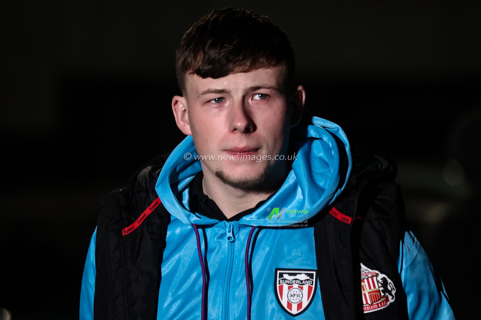 Anthony Patterson of Sunderland arrives during the Sky Bet Championship match Leeds United vs Sunderland at Elland Road, Leeds, United Kingdom, 17th February 2025

(Photo by Alfie Cosgrove/News Images)
