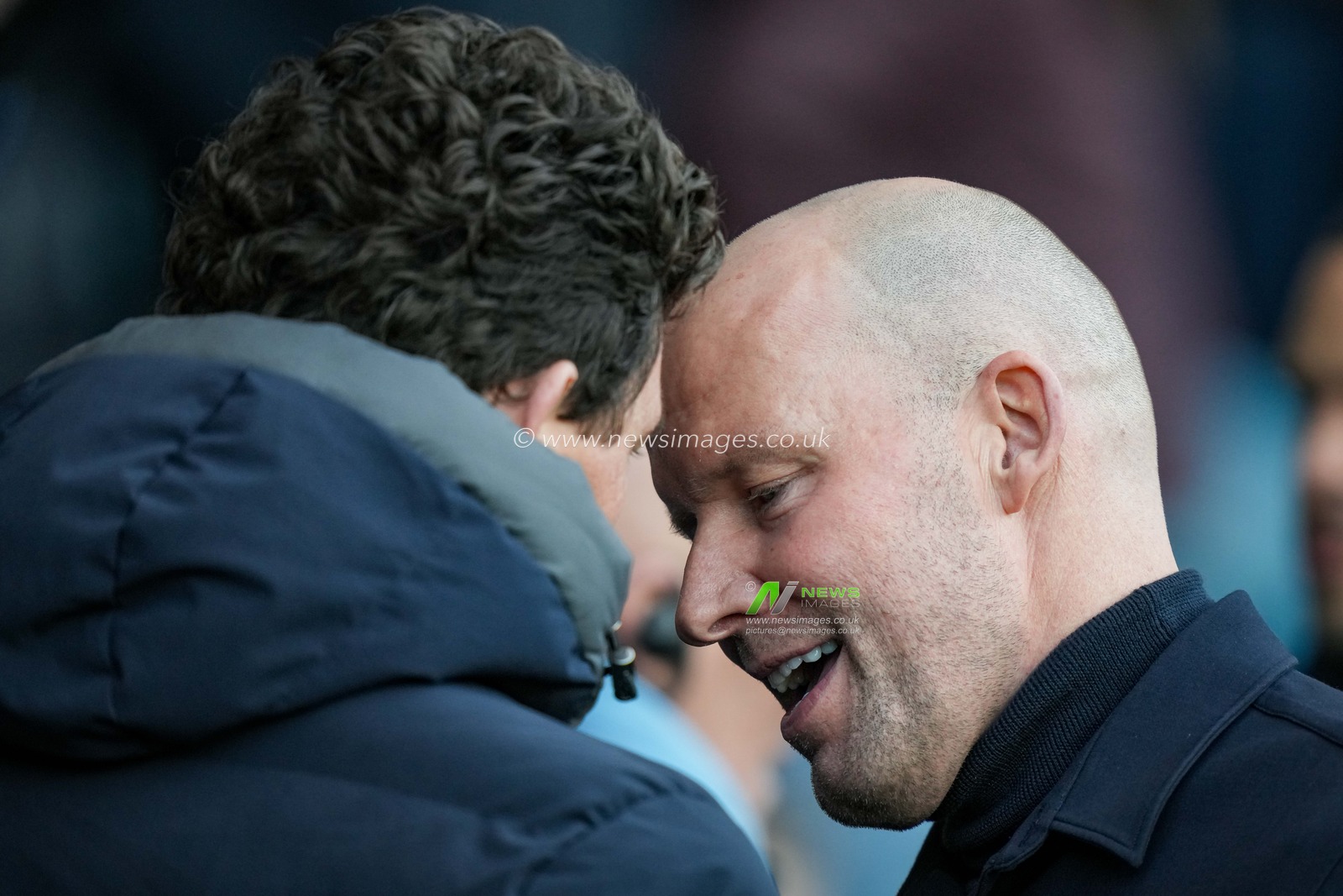 Henrik Pedersen manager of Sheffield Wednesday hugs Keith Andrews manager of Brentford prior to kick off during the Emirates FA Cup Third Round match Sheffield Wednesday vs Brentford at Hillsborough, Sheffield, United Kingdom, 10th January 2026

(Photo by Maynard Manyowa/News Images)