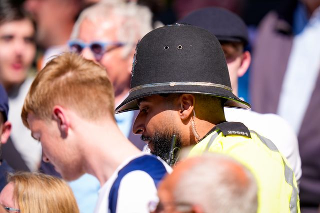 A fan is ejected from the ground by police during the Premier League match Wolverhampton Wanderers vs Tottenham Hotspur at Molineux, Wolverhampton, United Kingdom on 25 April 2026

(Photo by Maynard Manyowa/News Images)