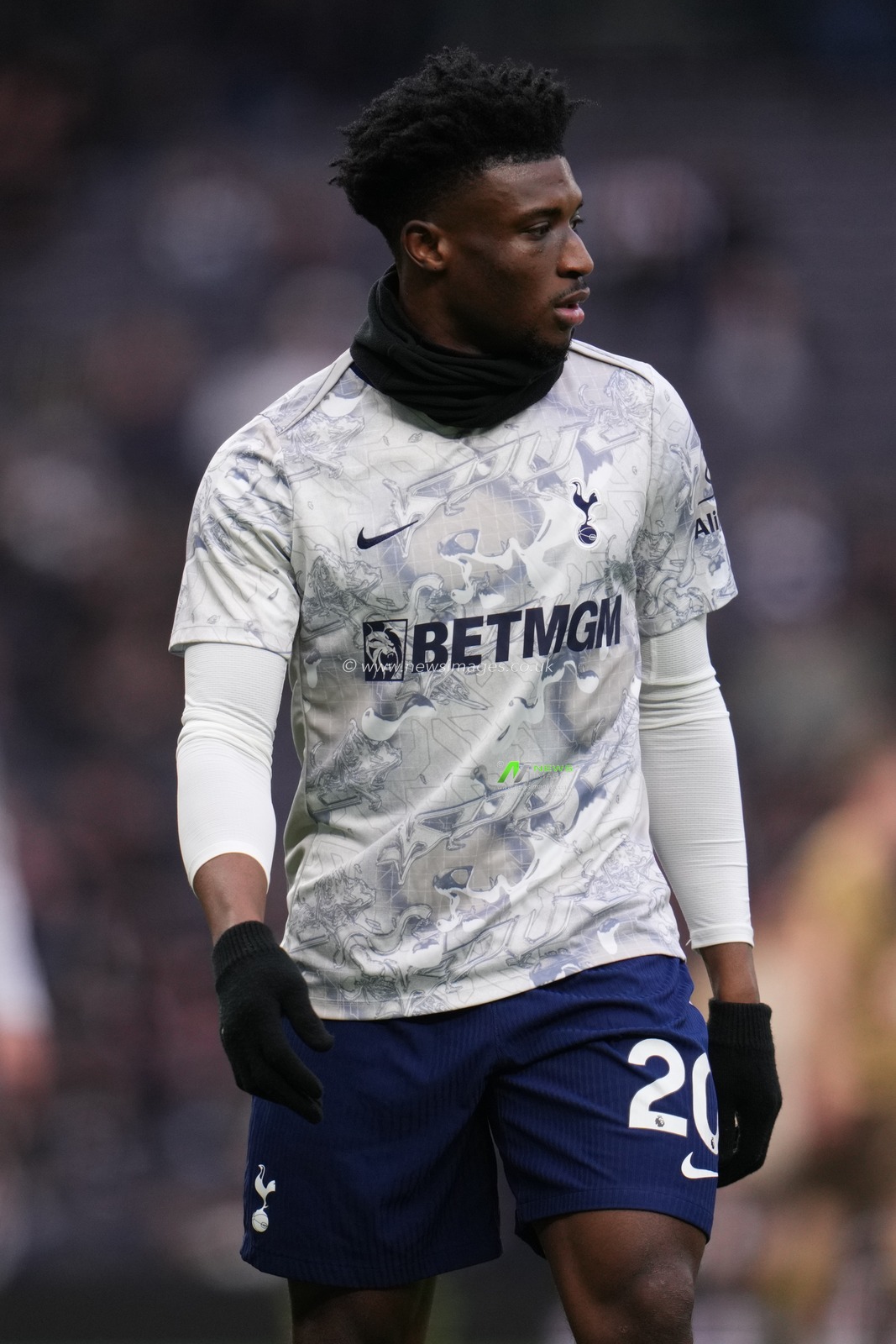 Mohammed Kudus of Tottenham Hotspur ahead of the Premier League match Tottenham Hotspur vs Brentford at Tottenham Hotspur Stadium, London, United Kingdom, 6th December 2025

(Photo by Harvey Murphy/News Images)

*** GER AUT SUI OUT ***