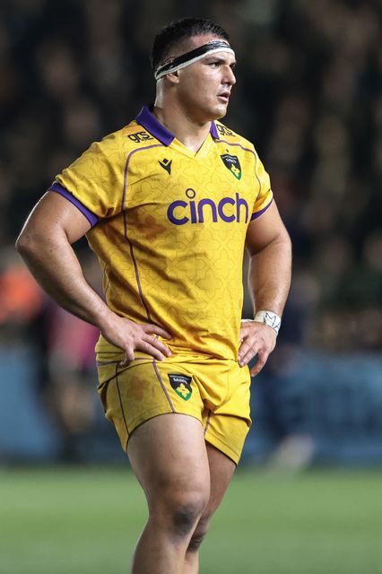 Danilo Fischetti of Northampton Saints during the Gallagher Premiership match Newcastle Red Bulls vs Northampton Saints at Kingston Park, Newcastle, United Kingdom, 17th October 2025

(Photo by Mark Cosgrove/News Images)