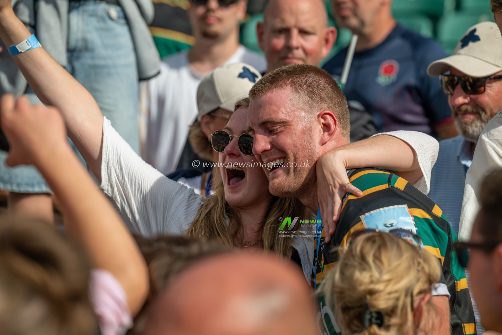 Alex Coles of Northampton Saints celebrates following the Gallagher PREM Final match Northampton Saints vs Exeter Chiefs at Allianz Stadium, Twickenham, United Kingdom on 20 June 2026.

(Photo by Alex Williamson/News Images)