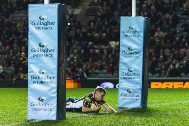  Tom Whiteley of Leicester Tigers during the Gallagher Premiership match Leicester Tigers vs Gloucester Rugby at Mattioli Woods Welford Road Stadium, Leicester, United Kingdom, 19th December 2025

(Photo by Craig Evans/News Images)

*** GER AUT SUI OUT ***
