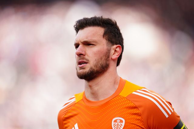 Leeds United goalkeeper Lucas Perri during the Emirates FA Cup Quarter-Final match West Ham United vs Leeds United at London Stadium, London, United Kingdom on 04 April 2026

(Photo by Harvey Murphy/News Images)