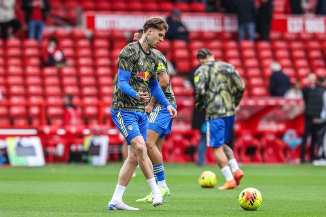Joe Rodon of Leeds United in the pregame warmup session during the Premier League match Nottingham Forest vs Leeds United at City Ground, Nottingham, United Kingdom, 9th November 2025

(Photo by Alfie Cosgrove/News Images)

*** GER AUT SUI OUT ***