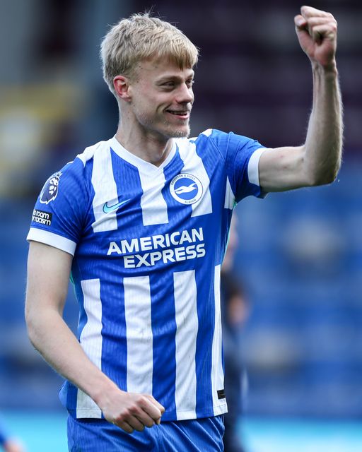 Jan Paul van Hecke of Brighton & Hove Albion celebrates 0-2 win after the Premier League match Burnley vs Brighton & Hove Albion at Turf Moor, Burnley, United Kingdom on 11 April 2026

(Photo by Jorge Horsted/News Images)