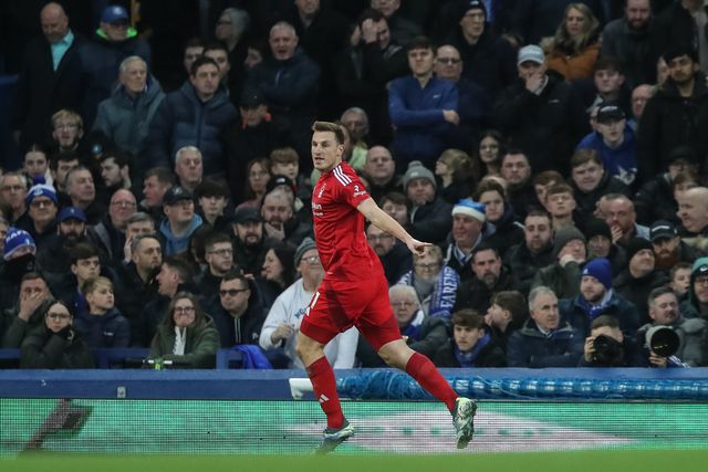 Chris Wood of Nottingham Forest celebrates his goal to make it 0-1 during the Premier League match Everton vs Nottingham Forest at Goodison Park, Liverpool, United Kingdom, 29th December 2024

(Photo by Gareth Evans/News Images)