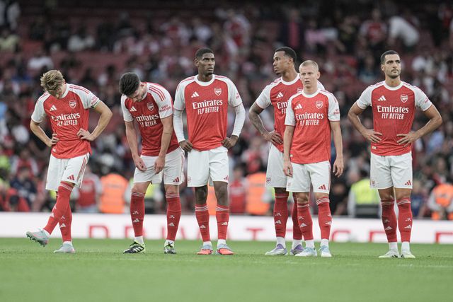 Arsenal Players during the Pre-season friendly match Arsenal vs Villarreal at Emirates Stadium, London, United Kingdom, 6th August 2025

(Photo by Harvey Murphy/News Images)
