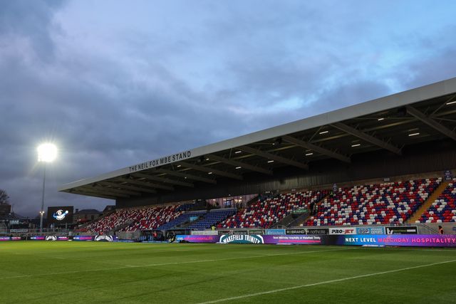 A general view of The DIY Kitchens Stadium during the Betfred Challenge Cup round 4 match Wakefield Trinity vs Leeds Rhinos at DIY Kitchens Stadium, Wakefield, United Kingdom on 13 March 2026

(Photo by Mark Cosgrove/News Images)
