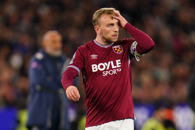 Jarrod Bowen of West Ham United during the Premier League match West Ham United vs Wolverhampton Wanderers at London Stadium, London, United Kingdom on 10 April 2026

(Photo by Harvey Murphy/News Images)