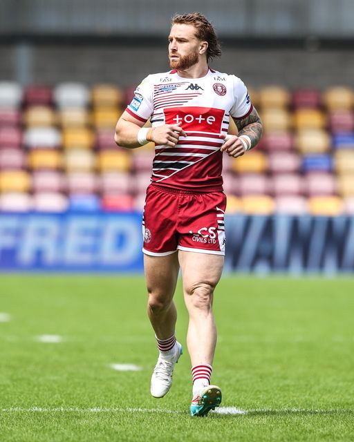 Adam Keighran of Wigan Warriors during the Betfred Super League round 15 match York Knights vs Wigan Warriors at LNER Community Stadium, York, United Kingdom on 20 June 2026

(Photo by Alfie Cosgrove/News Images)
