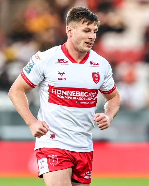 Tom Davies of Hull KR during the Betfred Super League round 10 match Hull KR vs Castleford Tigers at Sewell Group Craven Park, Hull, United Kingdom on 30 April 2026

(Photo by Alfie Cosgrove/News Images)