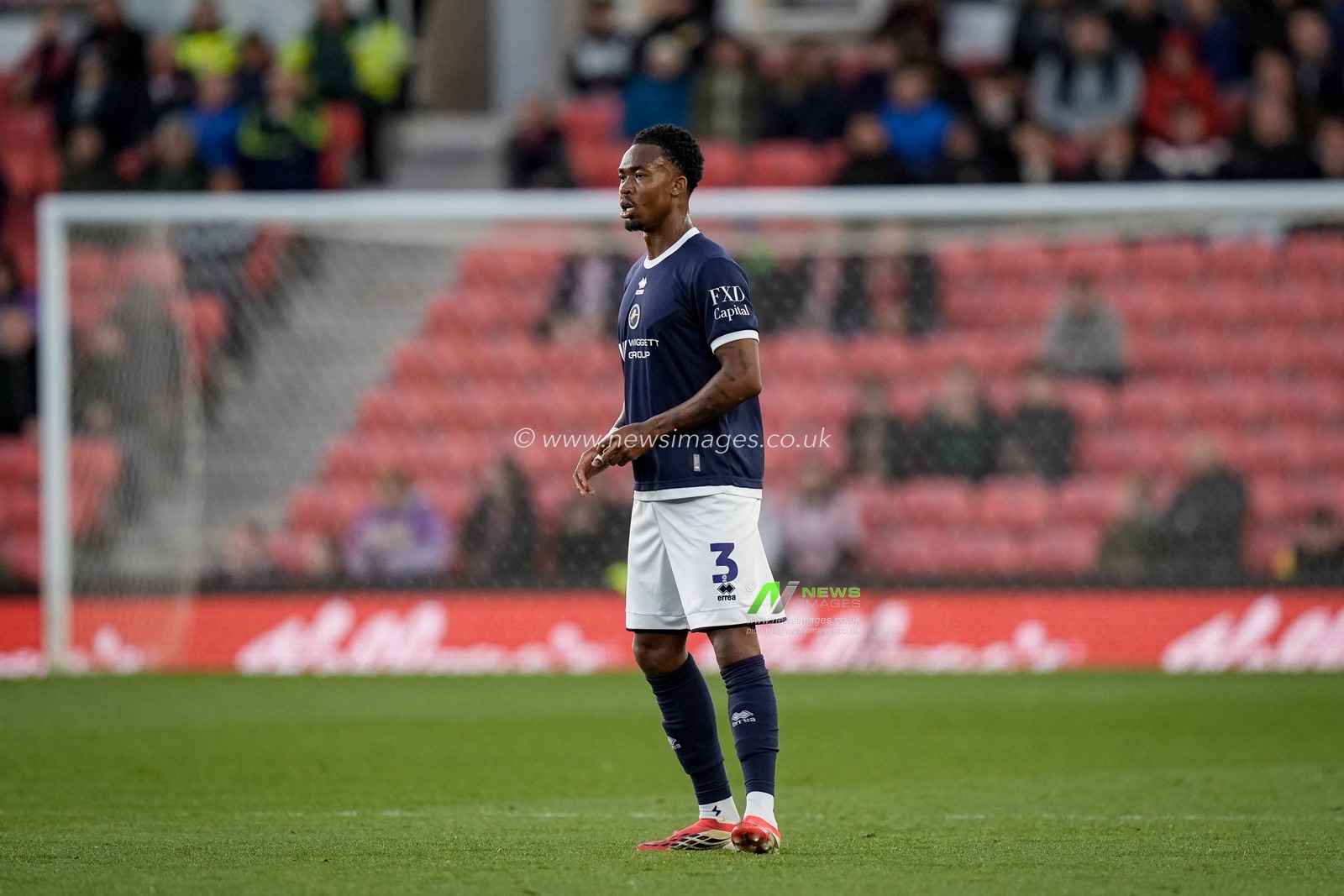 Zak Sturge of Millwall during the Sky Bet Championship match Stoke City vs Millwall at Bet365 Stadium, Stoke On Trent, United Kingdom on 21 April 2026

(Photo by Maynard Manyowa/News Images)