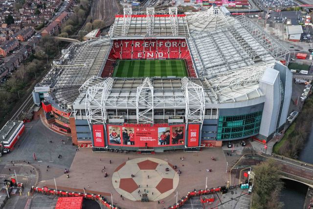 An aerial view of Old Trafford during the Premier League match Manchester United vs Aston Villa at Old Trafford, Manchester, United Kingdom on 15 March 2026

(Photo by Mark Cosgrove/News Images)