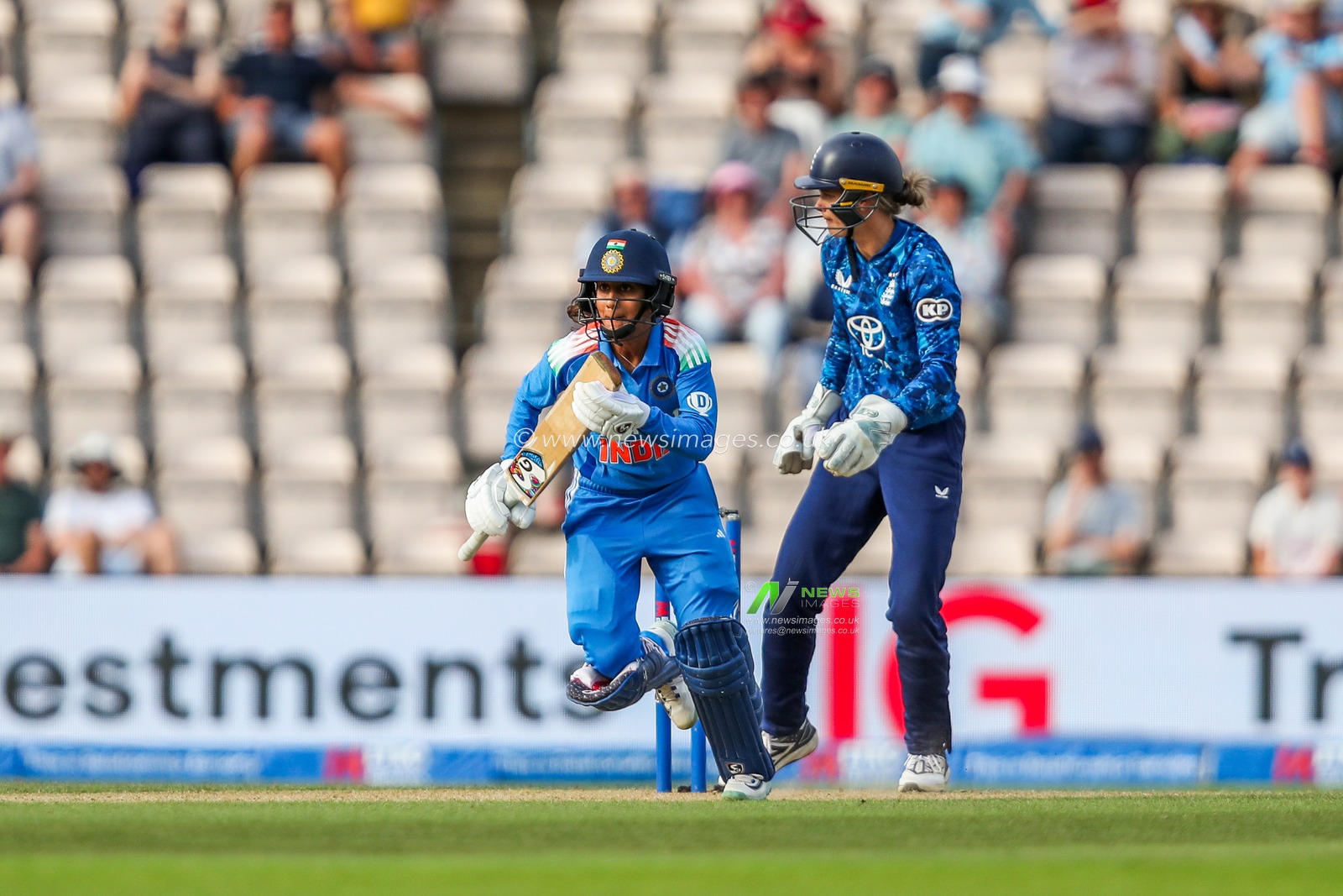 Jemimah of India in action during the 1st Metro Bank One Day International match England Women vs India Women at The Utilita Bowl, Southampton, United Kingdom, 16th July 2025

(Photo by Izzy Poles/News Images)