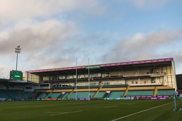 Cinch Franklins Gardens before the Gallagher Premiership match Northampton Saints vs Sale Sharks at Cinch Stadium at Franklin's Gardens, Northampton, United Kingdom, 20th December 2025

(Photo by Craig Evans/News Images)

*** GER AUT SUI OUT ***