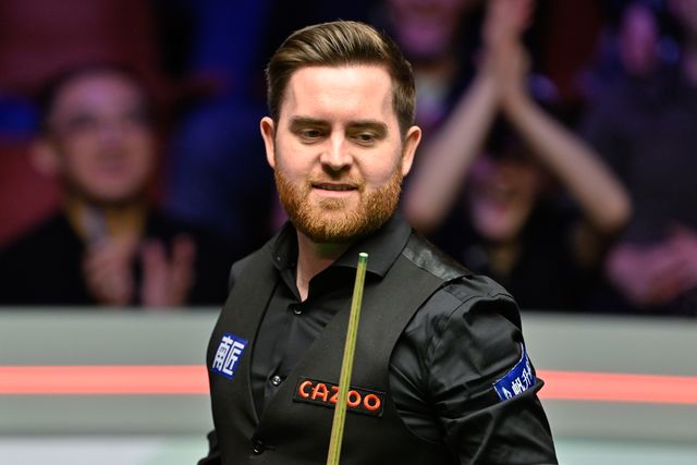 Jak Jones reacts, during the Cazoo World Championships 2024 Final at Crucible Theatre, Sheffield, United Kingdom, 5th May 2024

(Photo by Cody Froggatt/News Images)