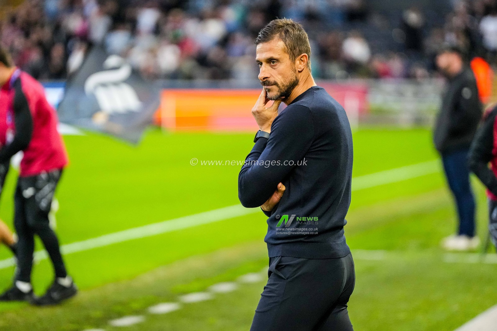 Alessio Dionisi manager of Watford during the Sky Bet Championship match Swansea City vs Watford at Swansea.com Stadium, Swansea, United Kingdom on 01 September 2026

(Photo by Andrew Lewis/News Images)