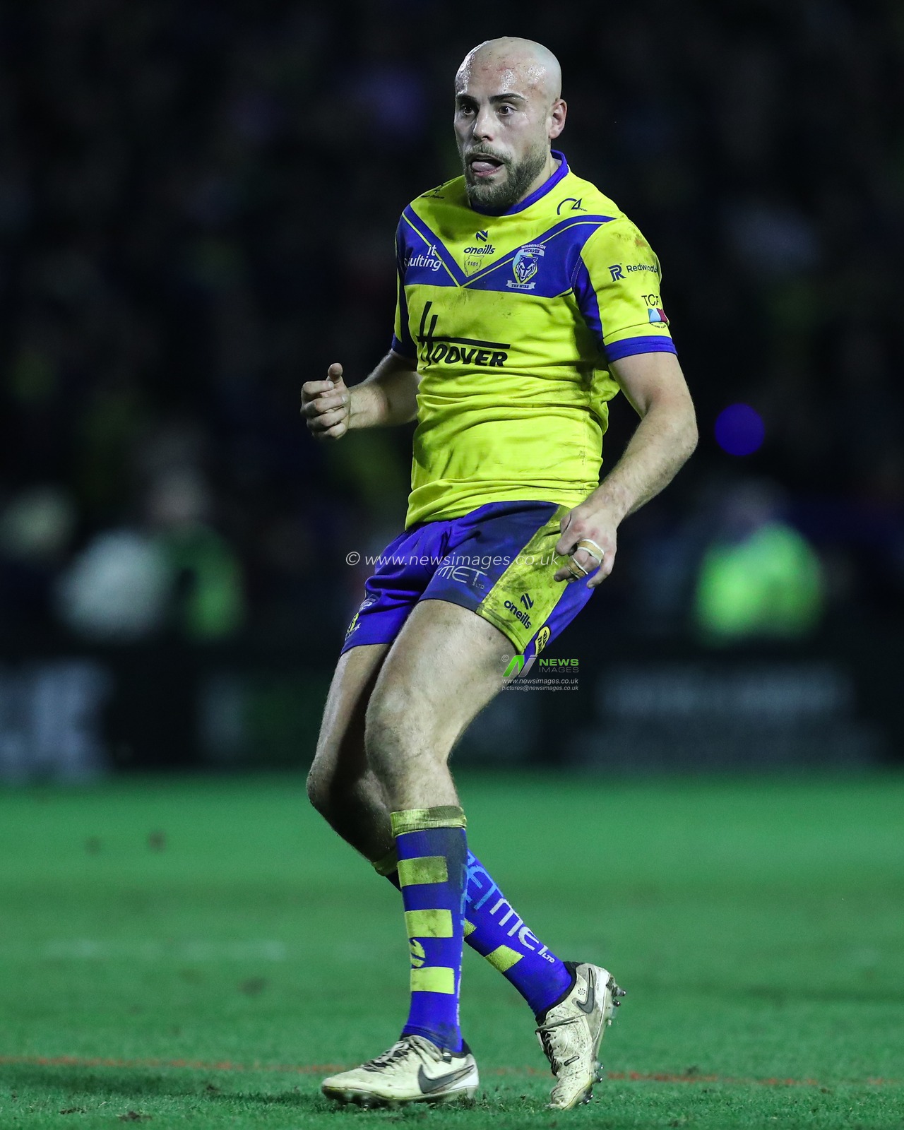 James Harrison of Warrington Wolves during the Betfred Super League Round 2 match Warrington Wolves vs Catalans Dragons at Luke Littler Stadium, Warrington, United Kingdom, 21st February 2025

(Photo by Gareth Evans/News Images)