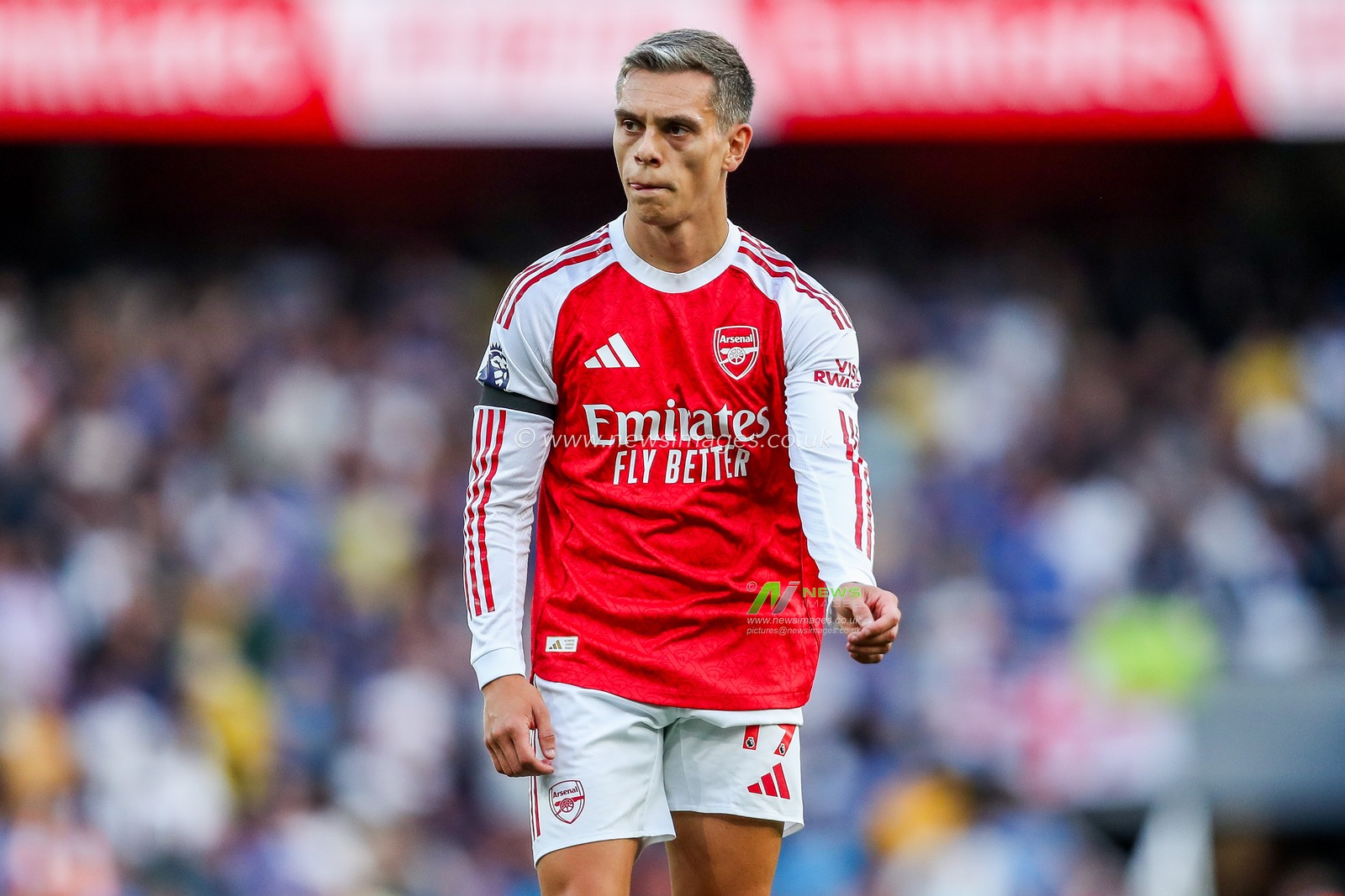 Leandro Trossard of Arsenal looks on during the Premier League match Arsenal vs Leeds United at Emirates Stadium, London, United Kingdom, 23rd August 2025

(Photo by Izzy Poles/News Images)