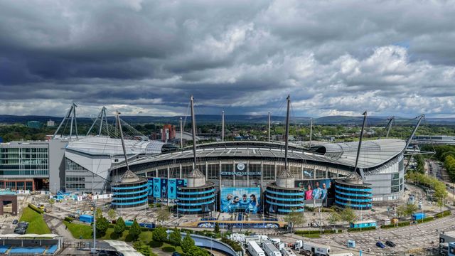 An aerial view of The Etihad Stadium during the Premier League match Manchester City vs Crystal Palace at Etihad Stadium, Manchester, United Kingdom on 13 May 2026

(Photo by Mark Cosgrove/News Images)
