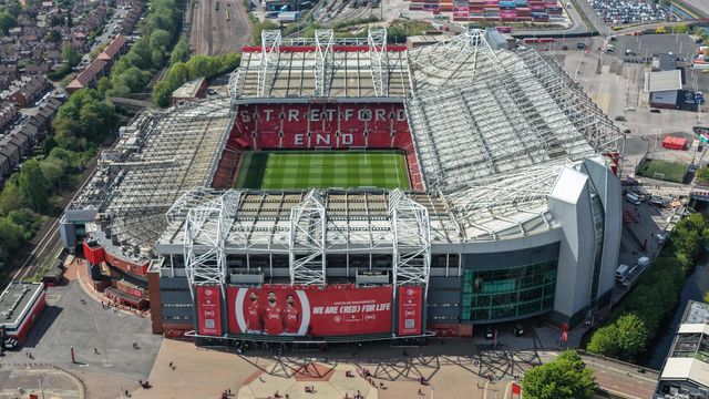 An aerial view of Old Trafford during the Premier League match Manchester United vs Brentford at Old Trafford, Manchester, United Kingdom on 27 April 2026

(Photo by Mark Cosgrove/News Images)
