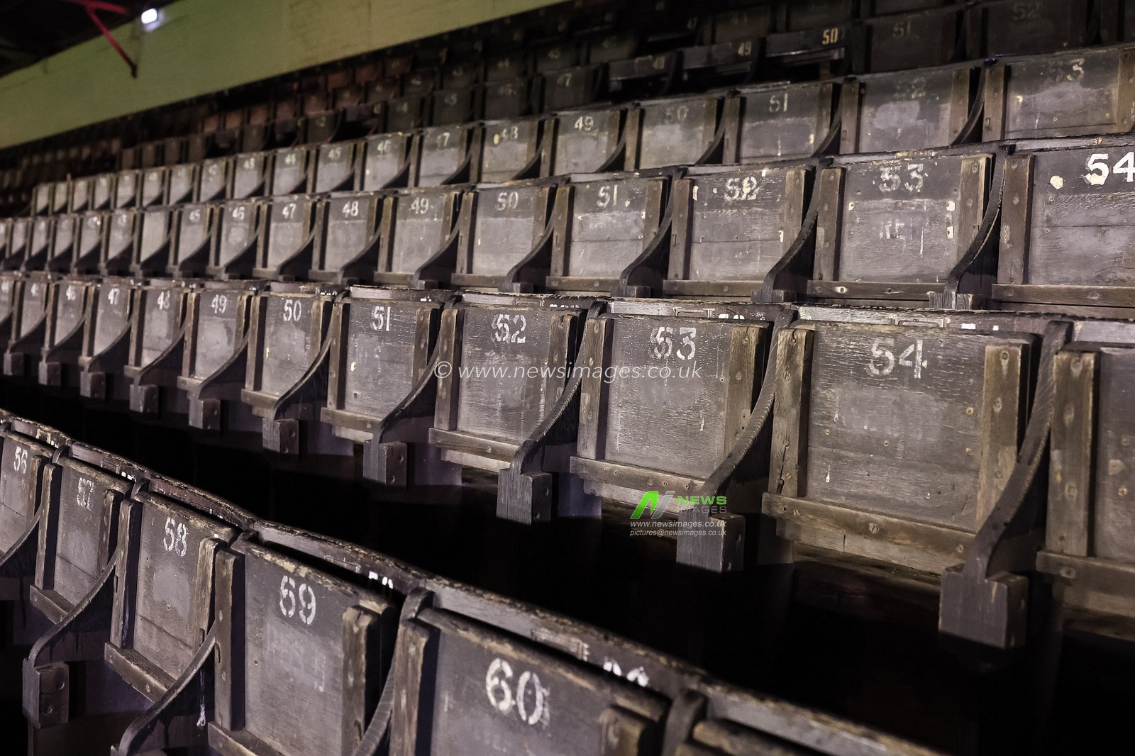 Old wooden seats in the West Stand during the Bristol Street Motors Trophy match Blackpool vs Liverpool U21 at Bloomfield Road, Blackpool, United Kingdom, 6th November 2024

(Photo by Mark Cosgrove/News Images)