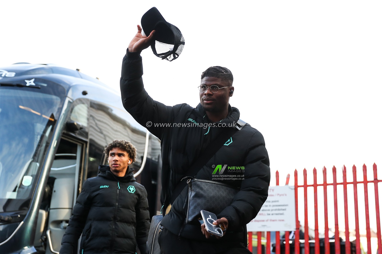 Emmanuel Agbadou of Wolverhampton Wanderers arrives ahead of the Emirates FA Cup 3rd Round match Bristol City vs Wolverhampton Wanderers at Ashton Gate, Bristol, United Kingdom, 11th January 2025

(Photo by Gareth Evans/News Images)