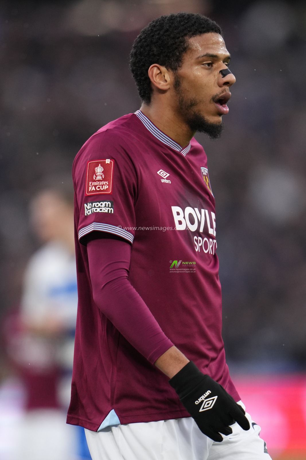 Jean-Clair Todibo of West Ham United during the Emirates FA Cup Third Round match West Ham United vs Queens Park Rangers at London Stadium, London, United Kingdom, 11th January 2026

(Photo by Harvey Murphy/News Images)