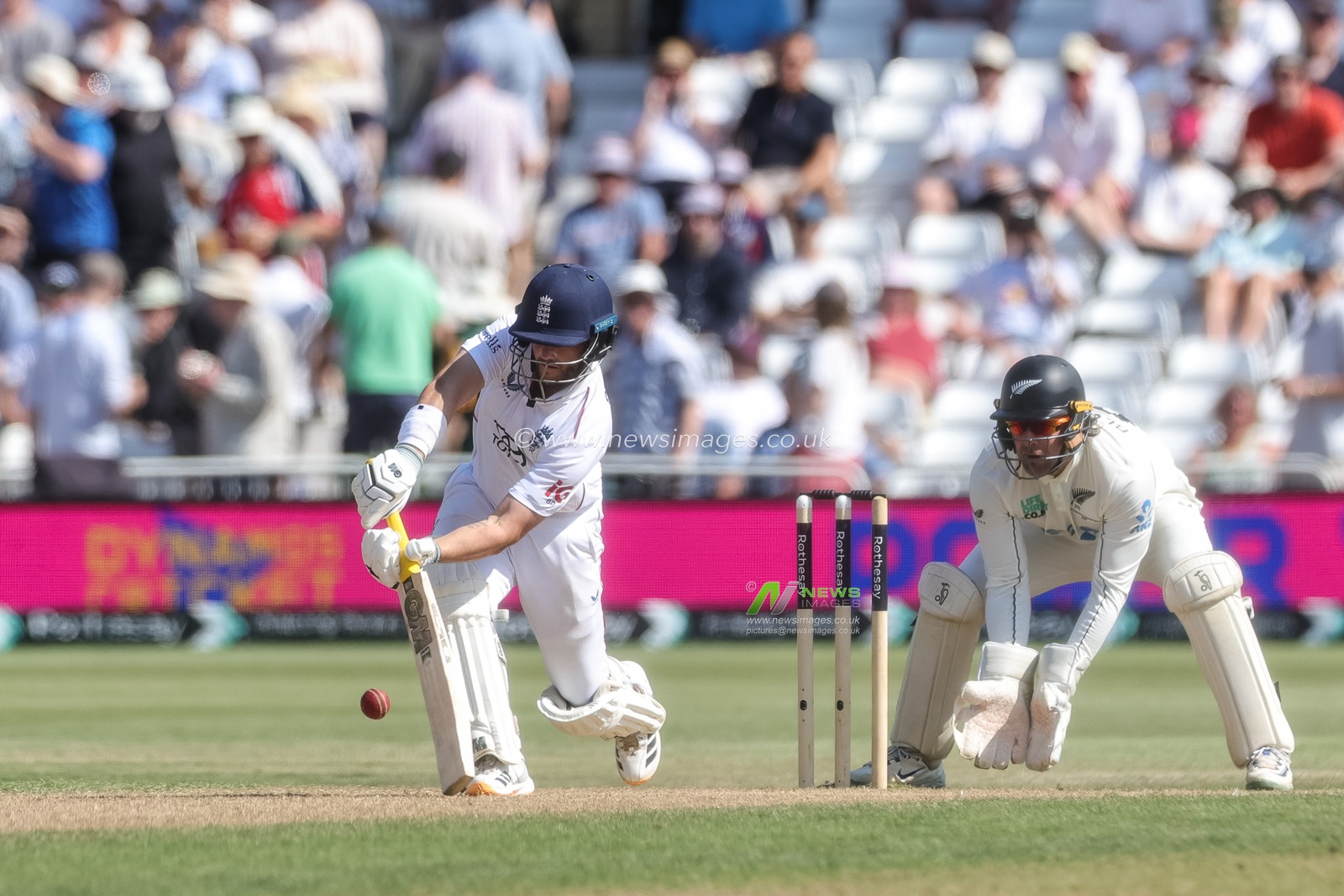 Ben Duckett of England hits a four during the 3rd Rothesay Test Match Day 2 match England vs New Zealand at Trent Bridge, Nottingham, United Kingdom on 26 June 2026

(Photo by Mark Cosgrove/News Images)