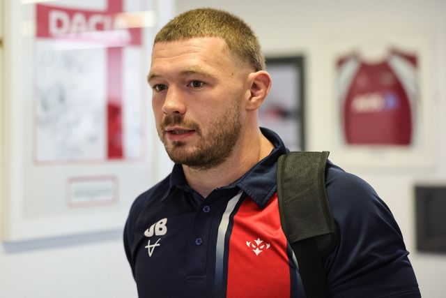 James Batchelor of Hull KR arrives during the Betfred Super League Round 20 Salford Red Devils vs Hull KR at Salford Community Stadium, Eccles, United Kingdom, 31st July 2025

(Photo by Mark Cosgrove/News Images)